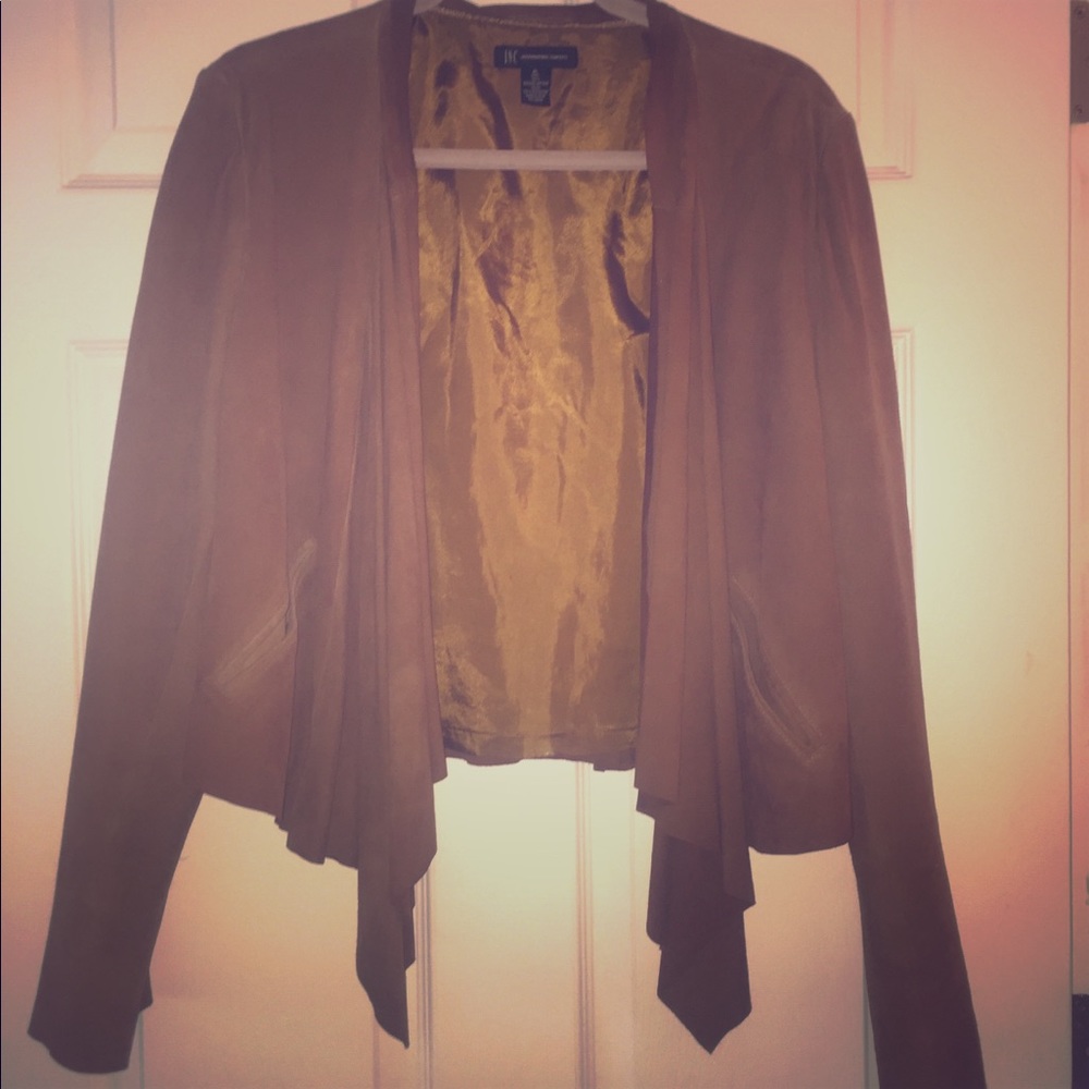 Brown suede jacket